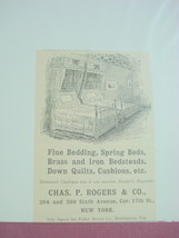 1893 Ad Chas. P. Rogers &amp; Co. Bedding-New York - $7.99