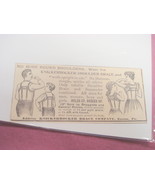 1893 Knickerbocker Brace Co. Illustrated Ad Easton, Pa. - £6.25 GBP