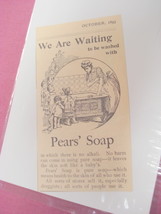 1893 Pears&#39; Soap Illustrated Ad - $152.10 MXN