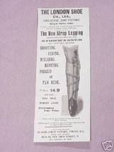 1900 Ad The New Strap Legging The London Shoe Co., Ltd. - £6.42 GBP