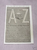 1901 Ad The Smith Premier Typewriter Co. Syracuse N. Y. - $7.99