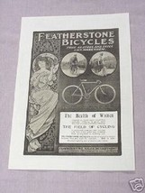 1901 Featherstone Bicycles Ad The New Century Canary - $7.99