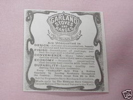 1902 Ad Garland Stoves and Ranges, Michigan Stove Co. - $7.99