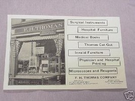 1906 Ad F. H. Thomas Company Boston Medical Supplies - $7.99