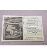 1906 Ad F. H. Thomas Company Boston Medical Supplies - $10.96 CAD