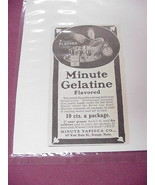 1909 Ad Minute Gelatine, Minute Tapioca Co Orange, Mass - €6,83 EUR