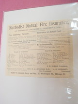 1901 Ad Methodist Mutual Fire Insurance, Chicago, Ill. - $7.99