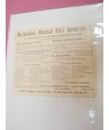 1901 Ad Methodist Mutual Fire Insurance, Chicago, Ill. - £6.24 GBP