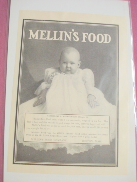 1905 Mellin&#39;s Baby Food Company Ad Boston - $7.99