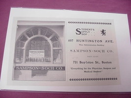 1906 Ad Sampson-Soch Co. Medical Students Supply Store, - $7.99