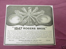 1909 Ad 1847 Rogers Bros., Meriden Britannia Co. - $7.99
