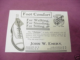 1901 John W. Emery, N.Y. Ad Ralston Health Shoe - $7.99