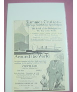 1912 Hamburg-American Line &quot;Summer Cruises&quot; Ad - €6,89 EUR