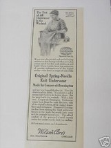 1914 Knit Underwear Ad Cooper of Bennington, Vermont - £6.31 GBP