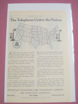 1915 Ad American Telephone and Telegraph Company AT&amp;T - £6.31 GBP