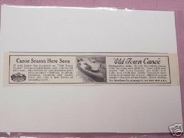 1915 Ad Old Town Canoe, Old Town, Maine - £6.31 GBP