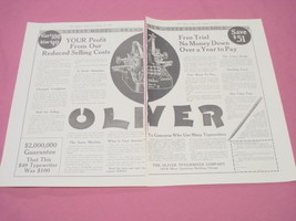 1917 2 Page Ad Oliver Typewriter Company, Chicago - £6.24 GBP