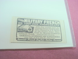 1917 Ad Cortina Academy of Languages New York - £6.17 GBP