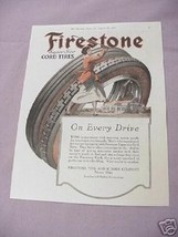 1917 Ad Firestone Super Size Cord Tires - £6.25 GBP