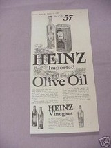 1917 Ad Heinz Imported Olive Oil and Heinz Vinegars - £6.31 GBP