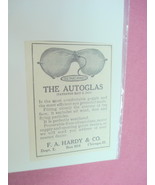 1917 Ad The Autoglas Goggle-F. A. Hardy &amp; Co. Chicago - €6,89 EUR