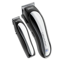 Wahl Clipper Lithium Ion Cordless Haircutting &amp; Trimming Combo Kit – - £64.39 GBP