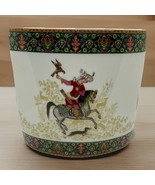 Tirschenreuth Bavaria Cavallo Porcelain Cachepot Planter – Horse &amp; Falco... - $1,591.22 MXN