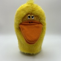 VINTAGE DAKIN DUCK Yellow BIRD PUPPET HEAD 1985 8&quot; TALL - £4.38 GBP