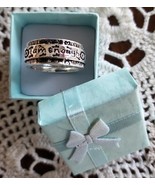 Inspirational ~ &quot;I am enough&quot; ~ Silver in Color ~ Wide Band ~ Size 11 Ring - $363.95 MXN