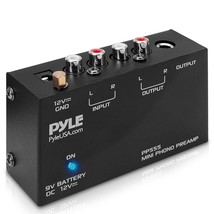 Pyle Phono Turntable Preamp - Mini Electronic Audio Stereo Phonograph Preamplifi - £31.05 GBP