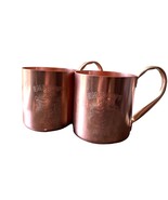 Vintage Smirnoff Mule Copper Mugs – Set of 2 Mid-Century Metal Barware - €18,15 EUR