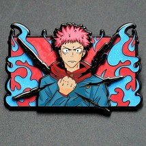 Jujutsu Kaisen Itadori Yuji Black Flash Limited Edition Enamel Pin on Pin - £38.64 GBP