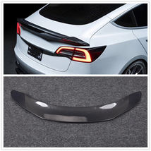 Rear Trunk Spoiler Wing Lip fits Tesla Model 3 2017-2023 2019 Carbon Fiber - £255.99 GBP