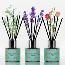 Lavender Rose Vanilla Oil Reed Diffusers for Bedroom Living Room Office Aromathe - £31.17 GBP