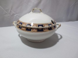 Antique Pountney Bristol Cromer England Serving Small Tureen cobalt blue... - £39.96 GBP