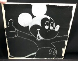 Mickey Mouse Handmade Etched Mirror Art Reflective Etched Mirror  - $17.50