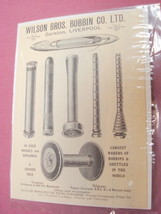 1924 Ad Wilson Bros. Bobbin Co., Liverpool, England UK - $150.98 MXN