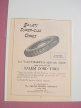1924 Ad-Salem Rubber Company-Salem, Ohio-Salem Tires - £6.28 GBP