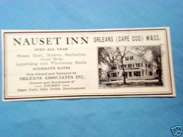 1927 Ad Nausett Inn, Orleans, Mass. Cape Cod - $150.98 MXN