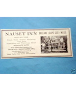 1927 Ad Nausett Inn, Orleans, Mass. Cape Cod - $7.99