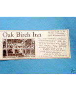 1927 Ad Oak Birch Inn, Alton Bay, N. H. - $10.96 CAD