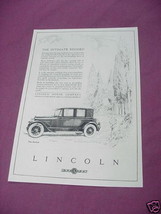 1923 Lincoln Motor Company Ad Featuring The Berline - $7.99