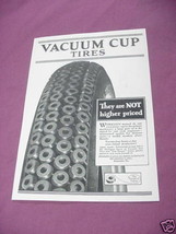 1923 Vacuum Cup Tires Ad Pennsylvania Rubber Company - £6.31 GBP