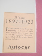 1923 Ad Autocar Company 25 Years 1897-1923 - £6.24 GBP