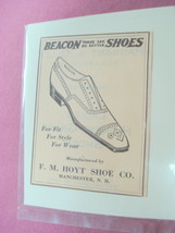 1923 Ad Beacon Shoes F. M. Hoyt Shoe Manchester, N. H. - $150.98 MXN