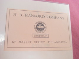 1924 Ad H. B. Hanford Company, Philadelphia, Pa. - $150.98 MXN