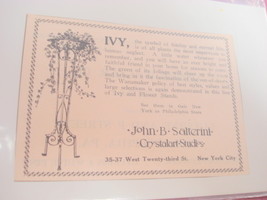 1924 Ad John B. Salterini Ivy &amp; Flower Stands Mftr. NY - $7.99