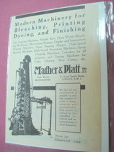 1924 Ad Mather &amp; Platt, Ltd., Manchester, England UK - $7.99