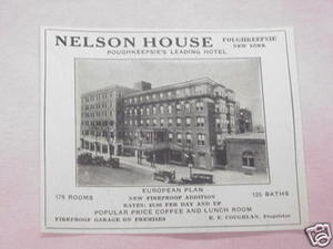 Primary image for 1927 Hotel Ad Nelson House, Poughkeepsie, N. Y.