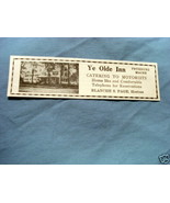1927 Ad Ye Olde Inn, Fryeburg, Maine - $10.96 CAD